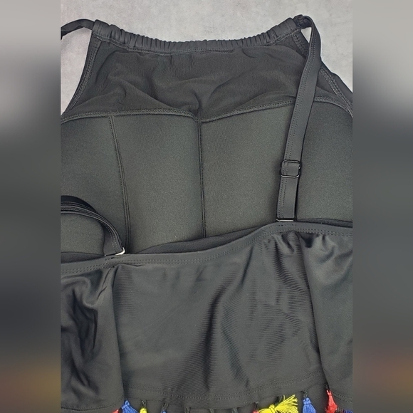 CACIQUE Swim Tankini Top Built-In No-Wire Bra Size 20 - Picture 8 of 16